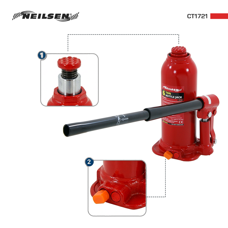 CT1721 - Hydraulic Bottle Jack - 6Ton