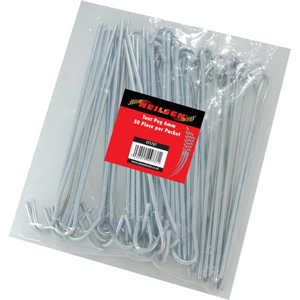 CT1737  - 6mm Tent Peg in Poly Bag 50pc