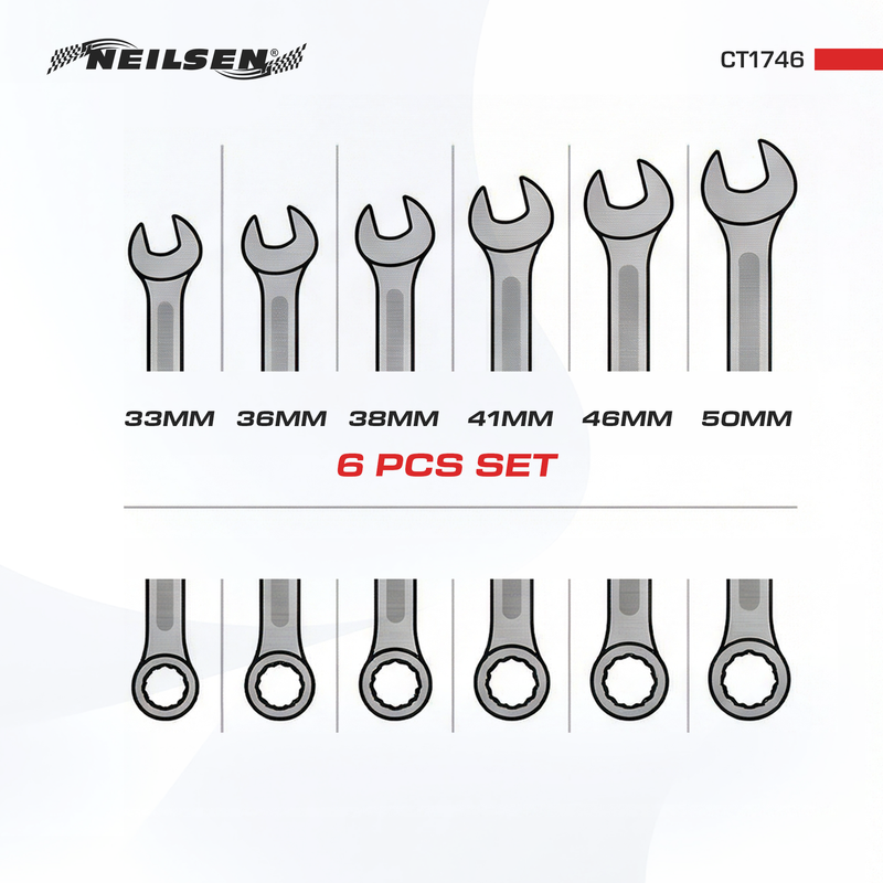 CT1746 -  6pc Combination Spanner Set