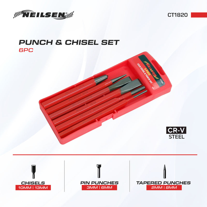 CT1820 - 6pc Punch & Chisel Set