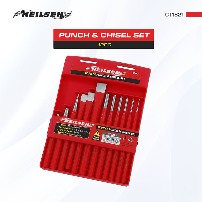 CT1821 - 12pc Punch & Chisel Set