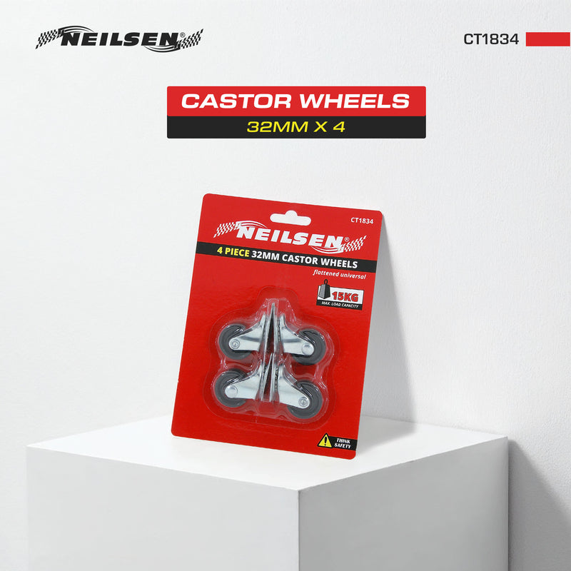 CT1834 - 32mm x 4 Castor Wheels