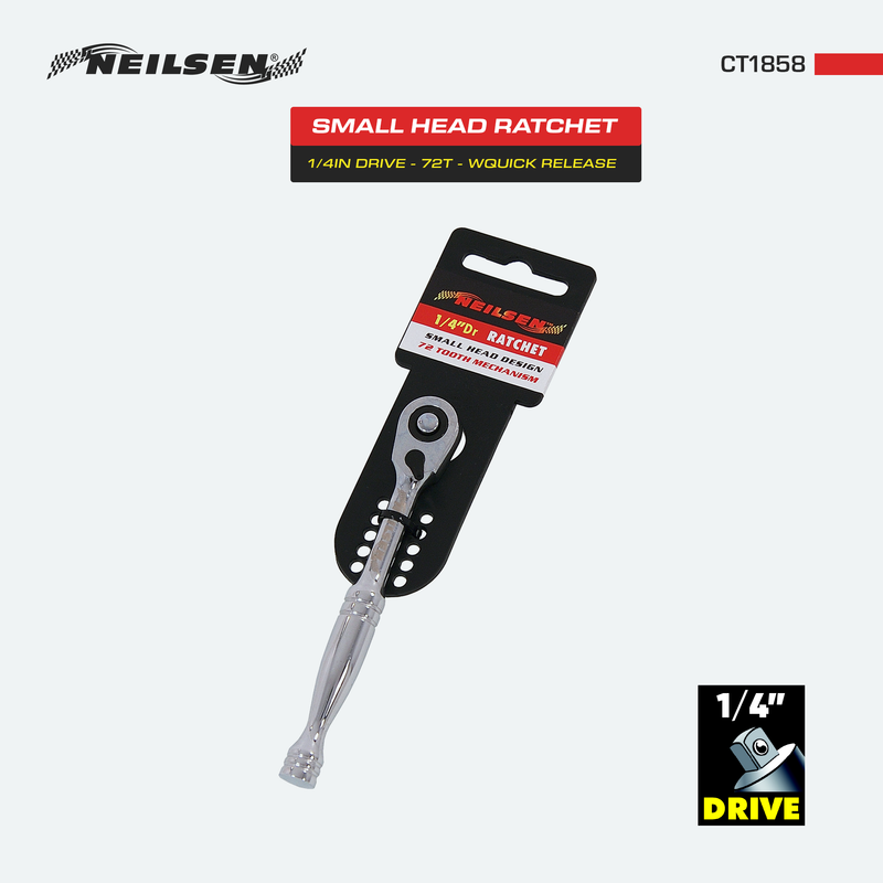 CT1858 - 72 Tooth 1/4in DR Small Head Ratchet