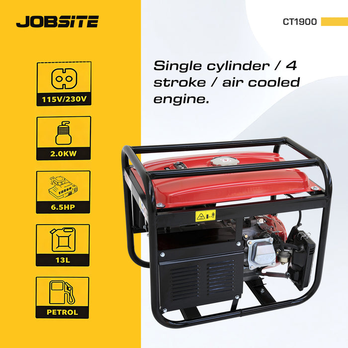 CT1900 - 6.5HP Petrol Generator