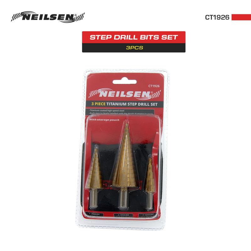 CT1926 - 3pc Titanium Step Drill