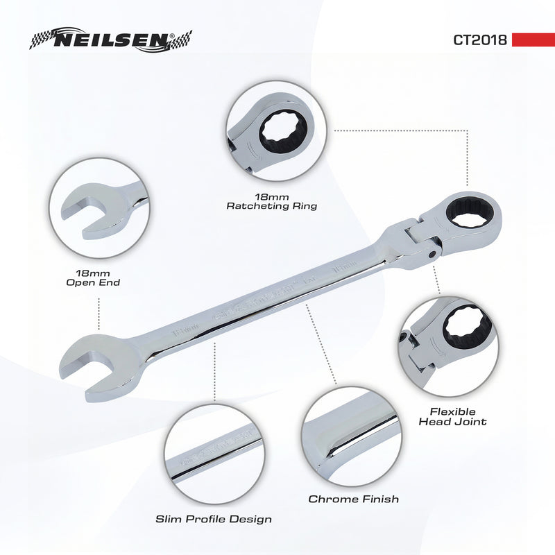 CT2018 - 18mm Ratchet Spanner