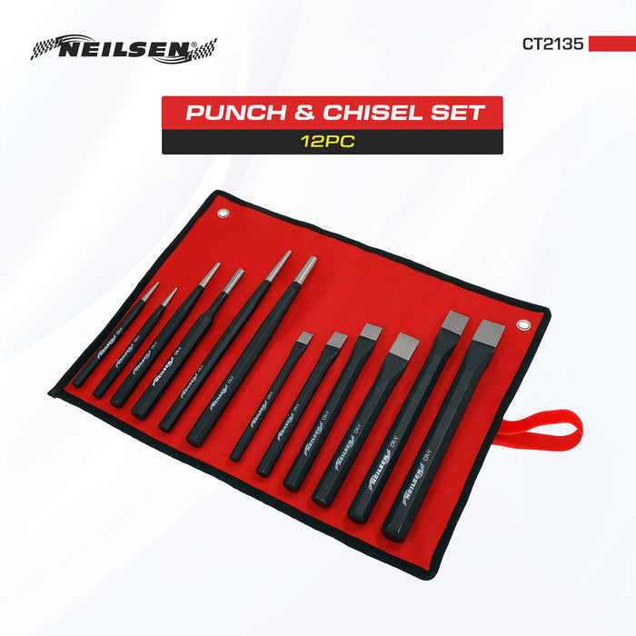 CT2135 - 12pc Punch & Chisel Set