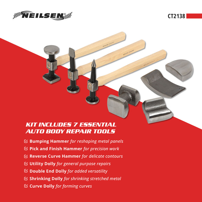CT2138 - 7pc Auto Body Repair Kit