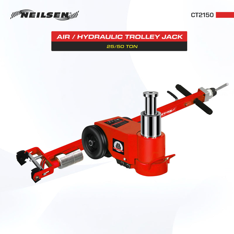 CT2150 - 25/50 Ton Air / Hydraulic Trolley Jack