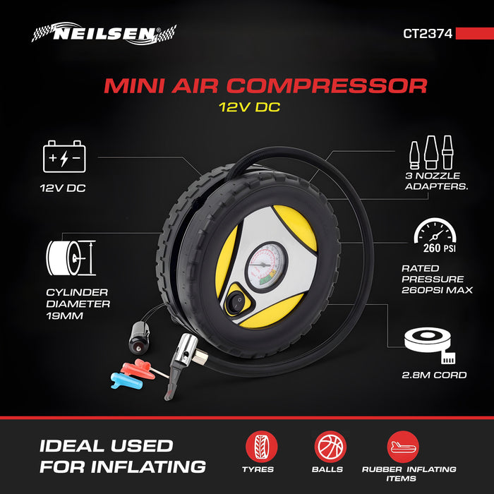 CT2374 - 12V DC Mini Air Compressor