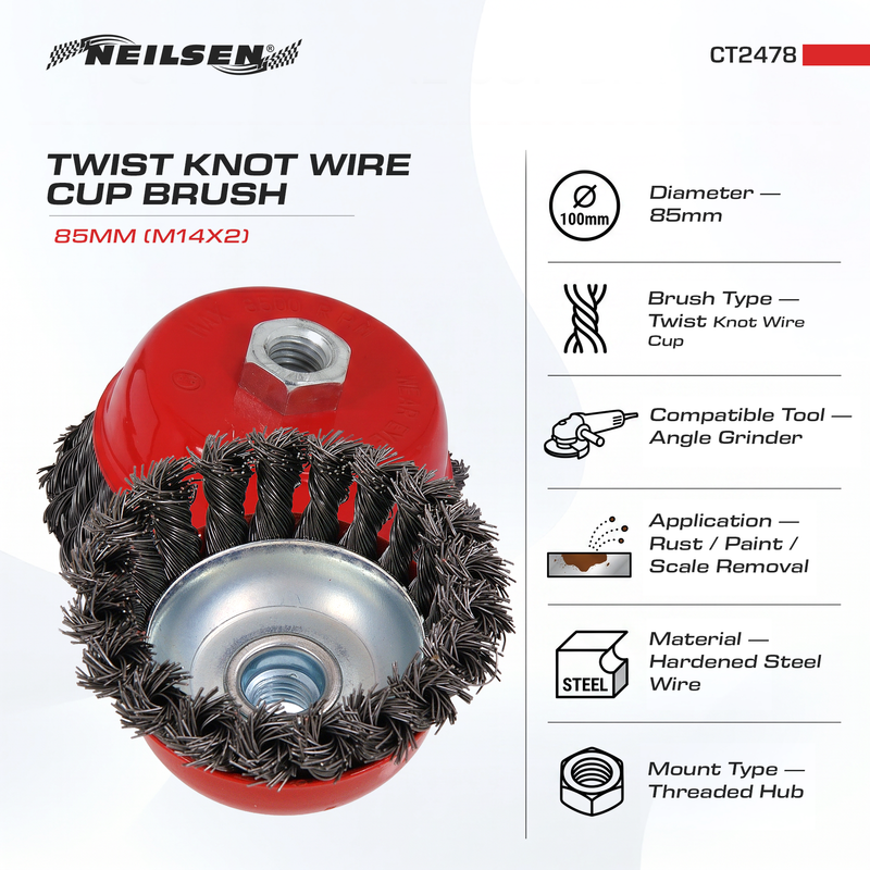 CT2478 - 85mm Rotary Wire Brush