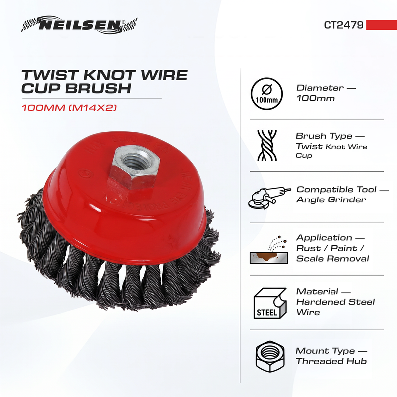 CT2479 - 100mm Rotary Wire Brush