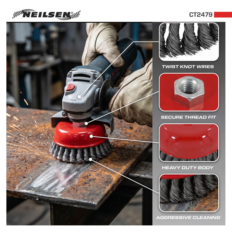CT2479 - 100mm Rotary Wire Brush