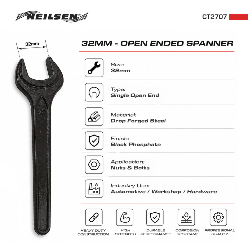 CT2707 - 32mm Open Ended Spanner