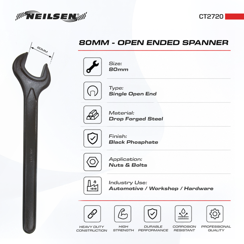 CT2720 - 80mm Open Ended Spanner