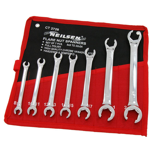CT2728 - 7pc Metric Flare Nut Spanner Set