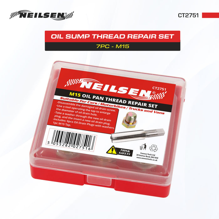 CT2751 - 7pc Oil Sump Thread Repair Set - M15