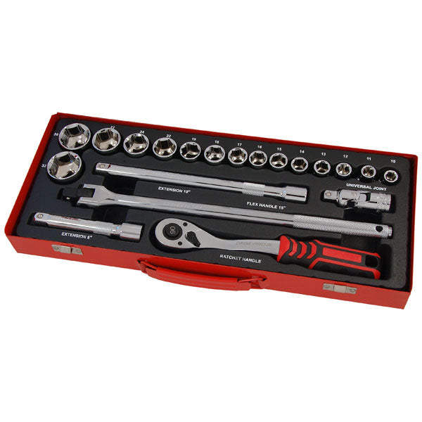 CT2776 - 20pc 1/2in DR Socket and Bit Set