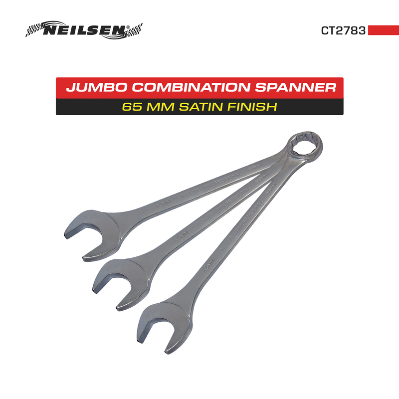 CT2783 - 65mm Jumbo Combination Spanner Satin Finish