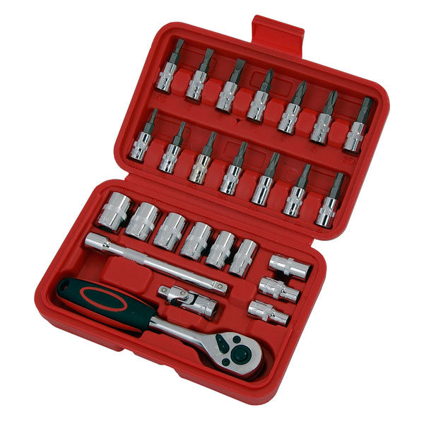 CT2796 - 26pc 1/4in DR Socket and Bit Set