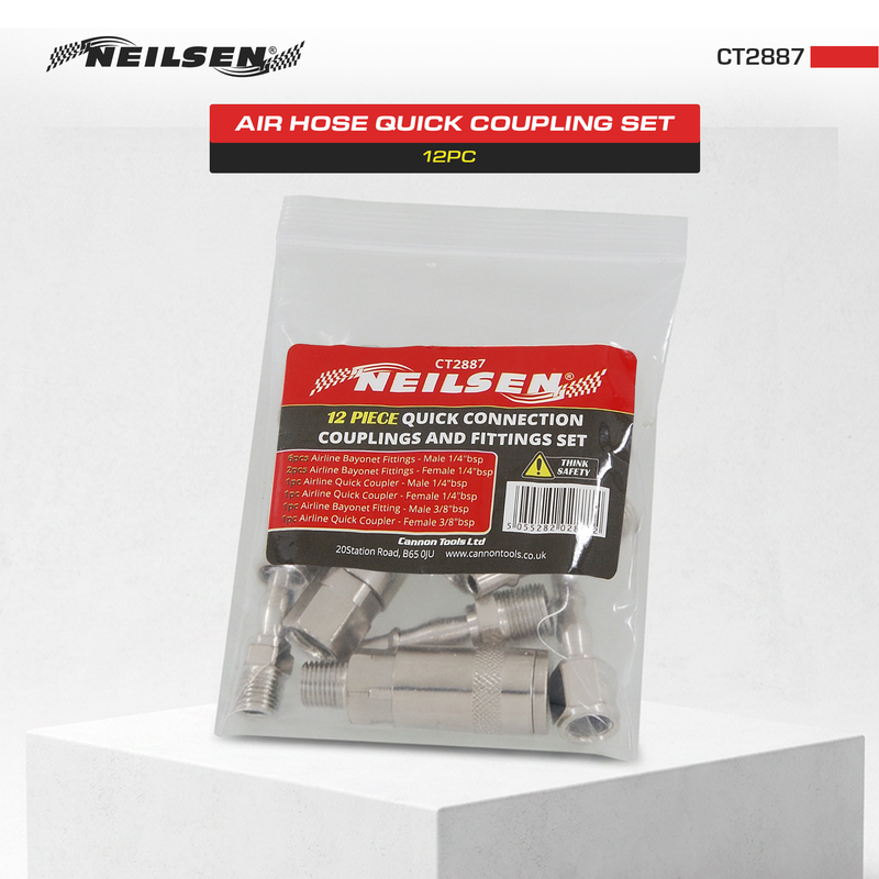 CT2887 - 12pc Air Hose Quick Coupling Set
