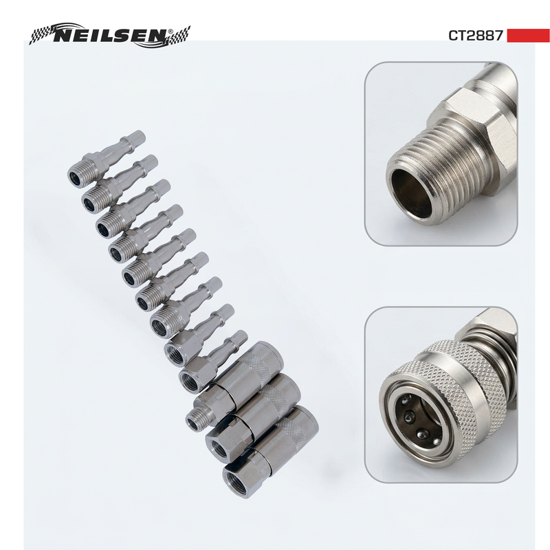 CT2887 - 12pc Air Hose Quick Coupling Set