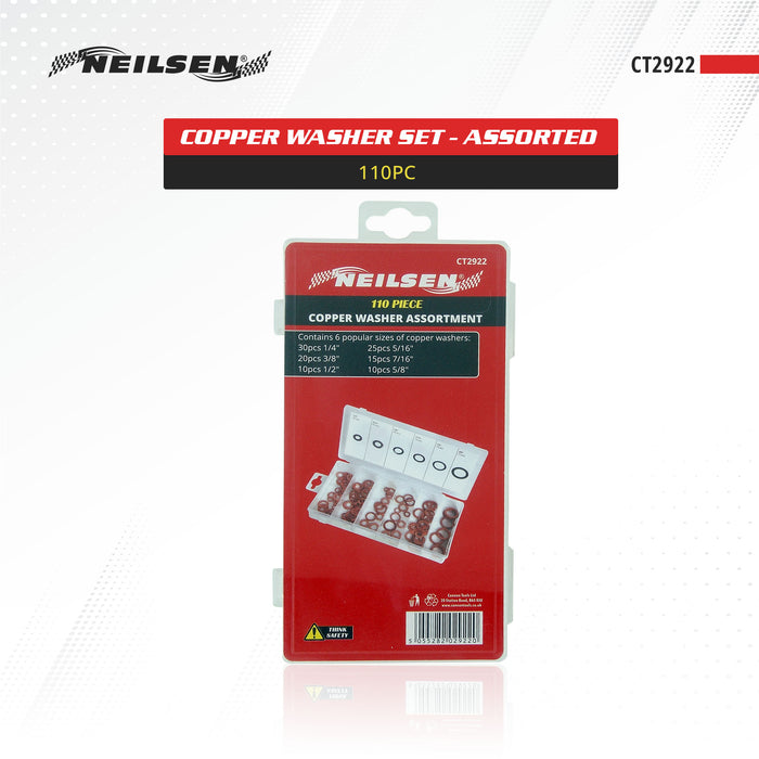 CT2922 - 110pc Copper Washer Set - Assorted