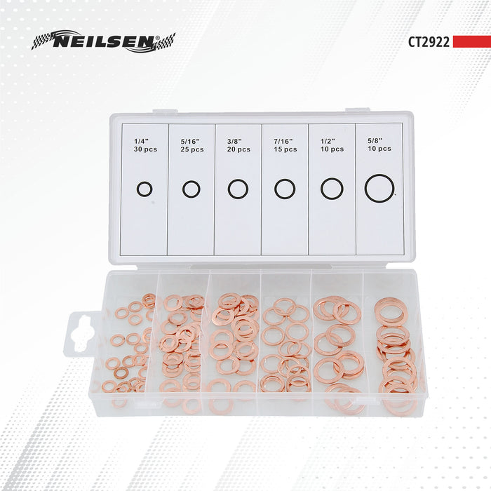 CT2922 - 110pc Copper Washer Set - Assorted
