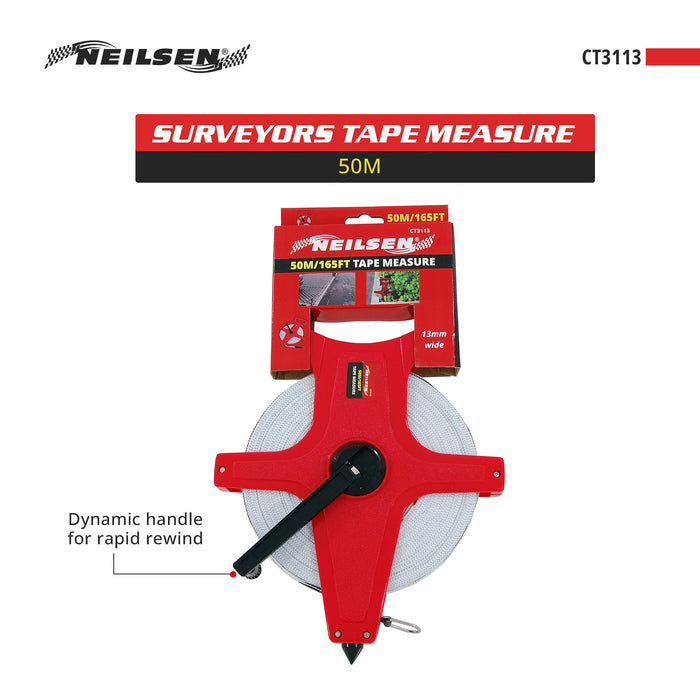CT3113 - 50m Surveyors Tape Measure
