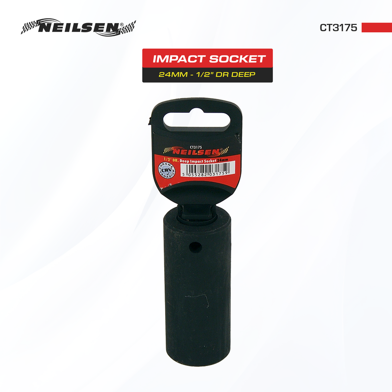 CT3175 - Impact Socket -24mm 1/2in DR Deep