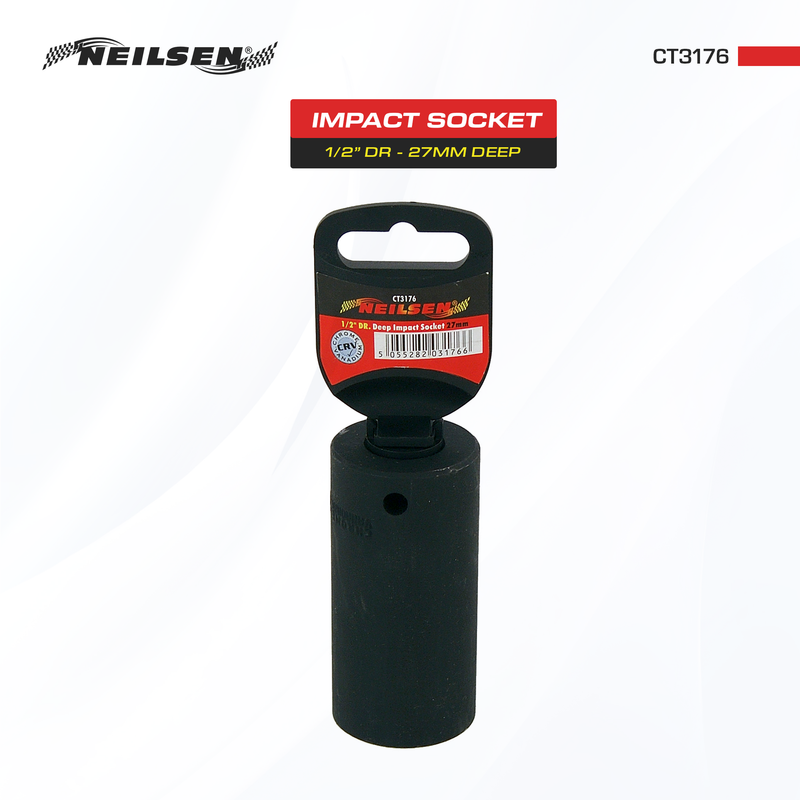 CT3176 - Impact Socket 1/2in DR 27mm Deep
