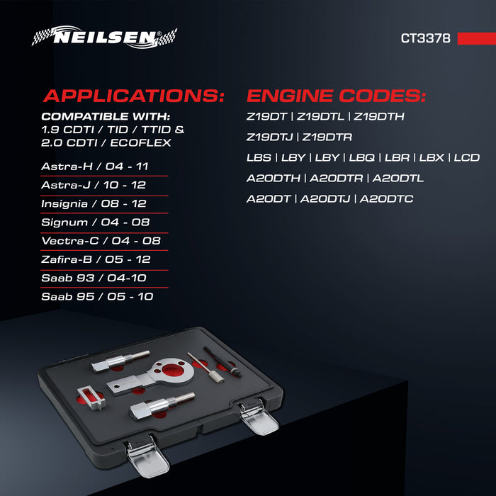 CT3378 - Timing Tool Set - Vauxhall / Opel