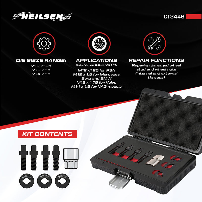 CT3446 - Wheel Stud Master Re-Threader Kit
