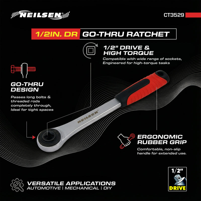 CT3529 - 1/2in. Dr Go-Thru Ratchet