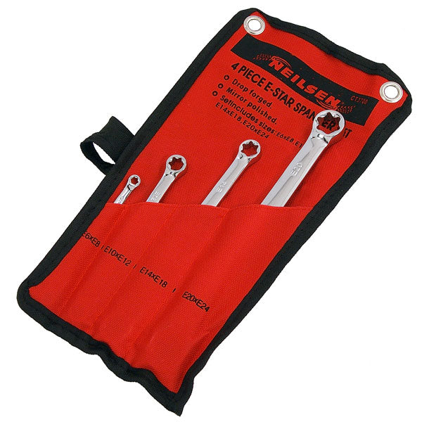 CT3700 4pc Star Wrench Set — Neilsen Tools