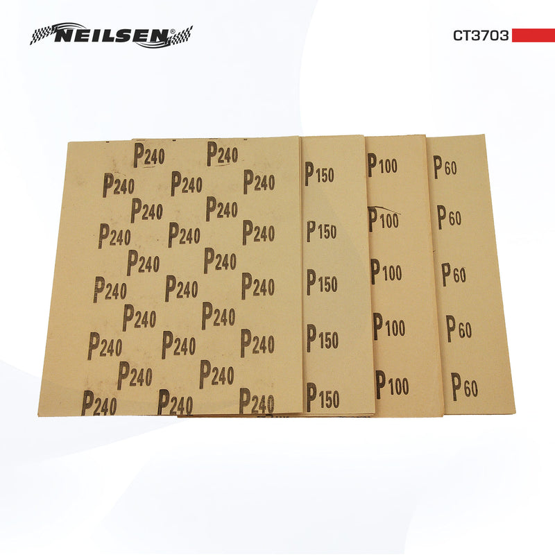 CT3703 - 12pc Sandpaper Sheets