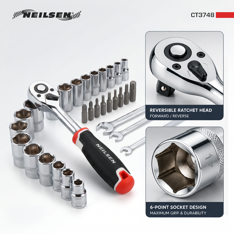 CT3748 - 219pc 1/4in, 3/8in & 1/2in DR Socket Set
