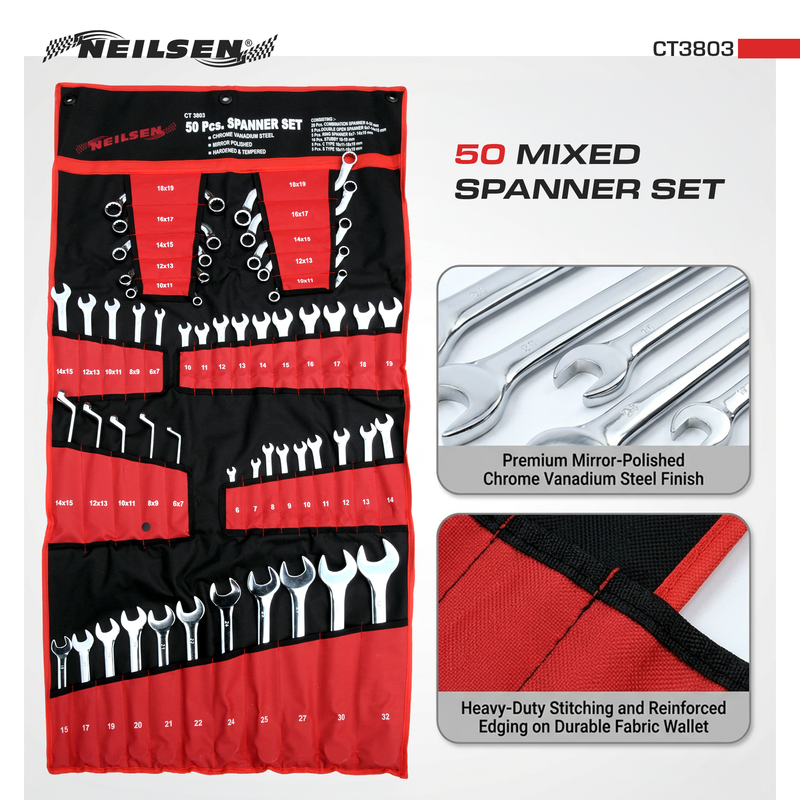 CT3803 - 50pc Mixed Spanner Set