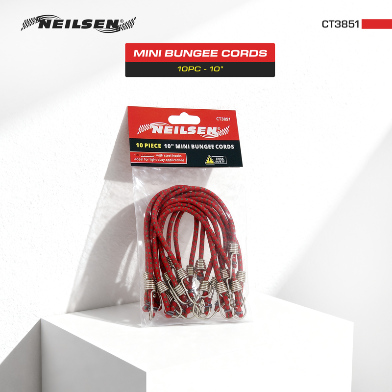 CT3851 - 10pc Mini Bungee Cord Pack