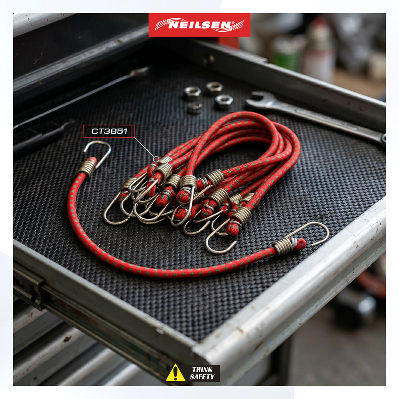 CT3851 - 10pc Mini Bungee Cord Pack