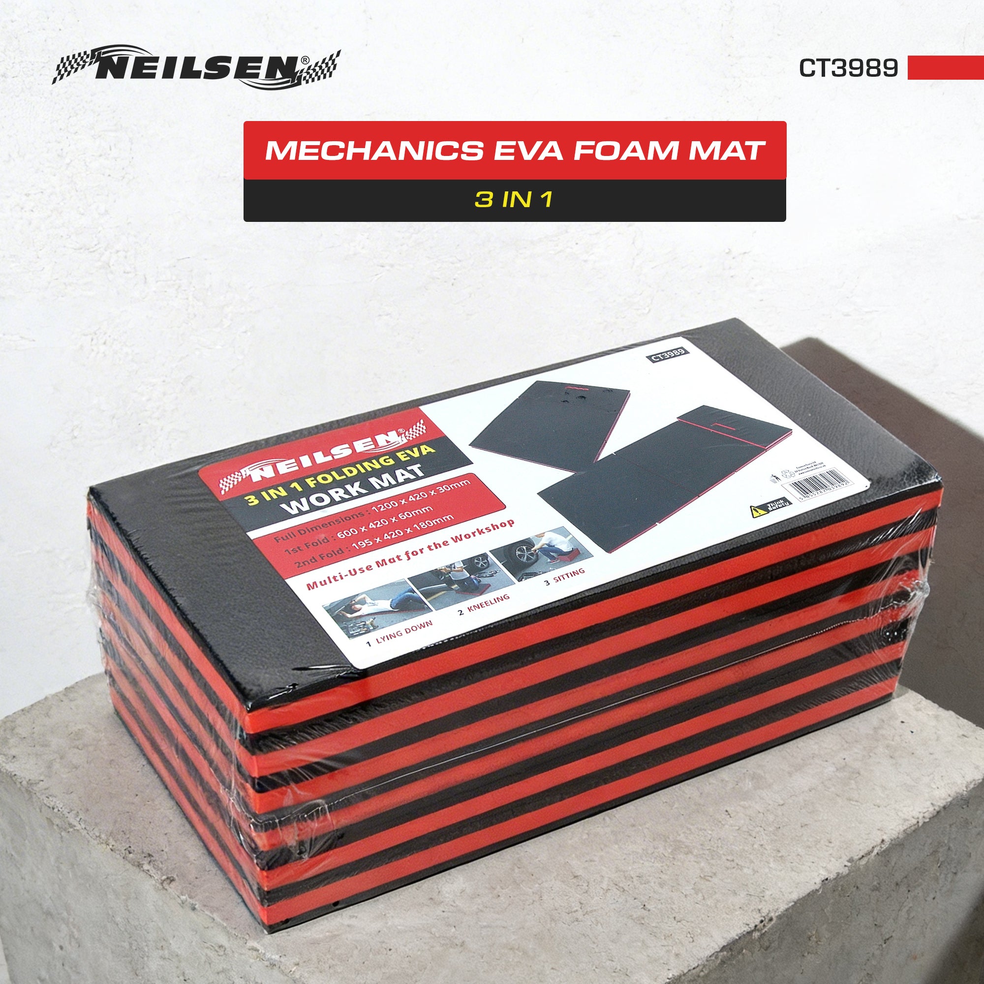 CT3989 - 3 IN 1 Mechanics Eva Foam Mat — Neilsen Tools