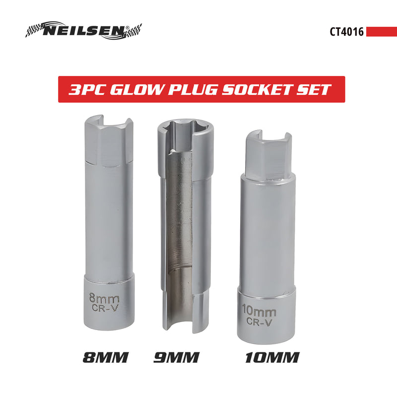 CT4016 - 3pc Glow Plug Socket Set