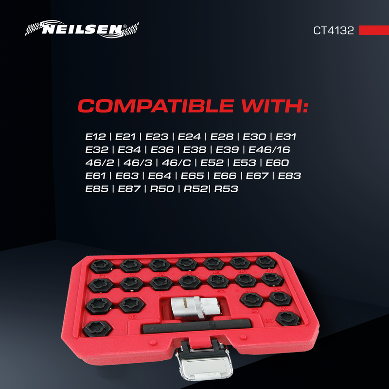 CT4132 - 22pc Locking Wheel Nut Key Set - BMW