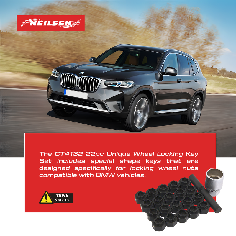 CT4132 - 22pc Locking Wheel Nut Key Set - BMW