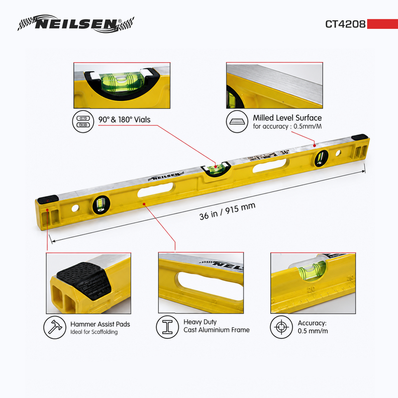 CT4208 - 36in Heavy Duty Spirit Level