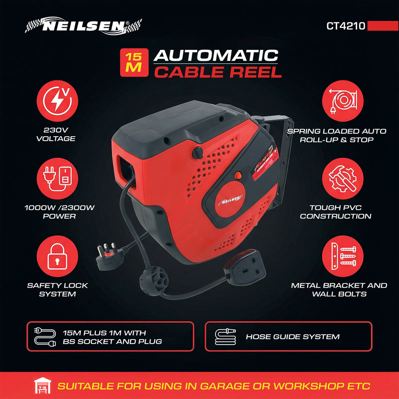CT4210 - 230V Automatic Cable Reel 15M