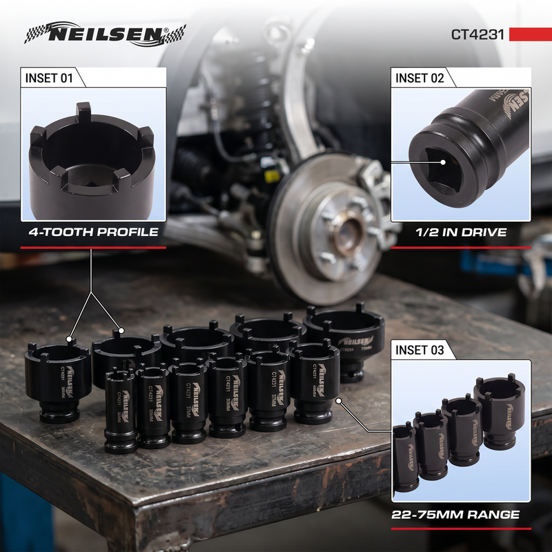 CT4231 - 11pc 1/2in Dr Ball Joint Pin Socket Set