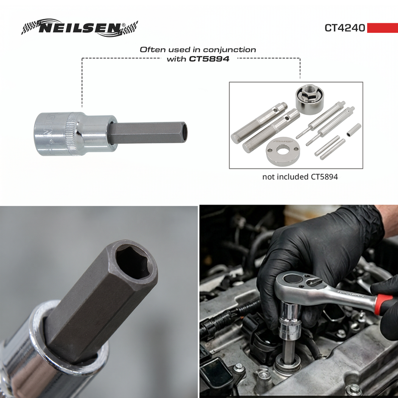 CT4240 - Hex Bit - 10mm 1/2inch Drive Tamper-Proof