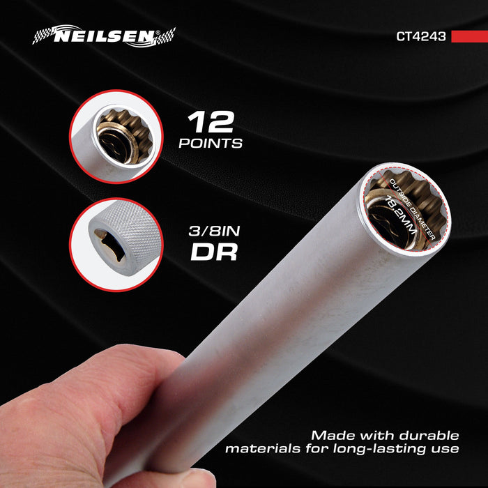 CT4243 - 3/8in Dr Extra Long Spark Plug Socket 14mm