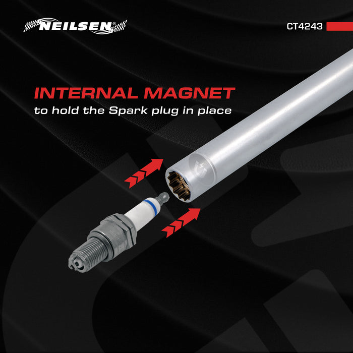 CT4243 - 3/8in Dr Extra Long Spark Plug Socket 14mm